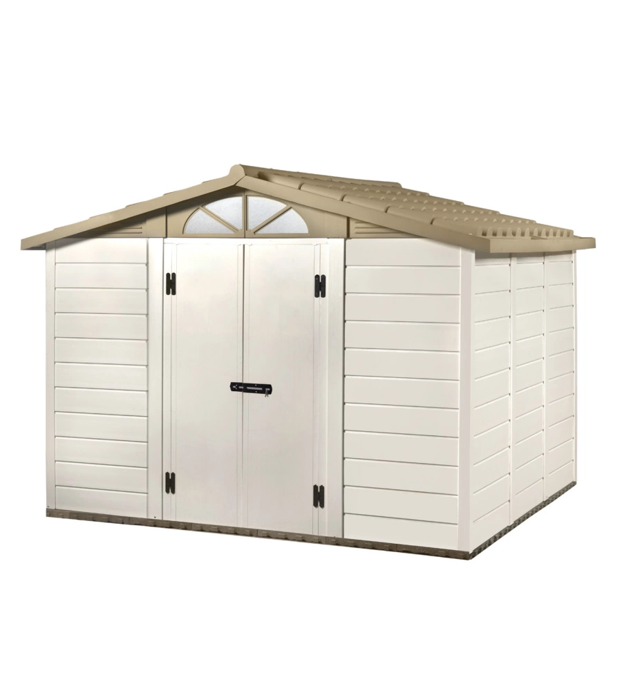 CASETTA DA GIARDINO IN PVC GAROFALO "TUSCANY 280" L.309 X P.261 X H.225 CM